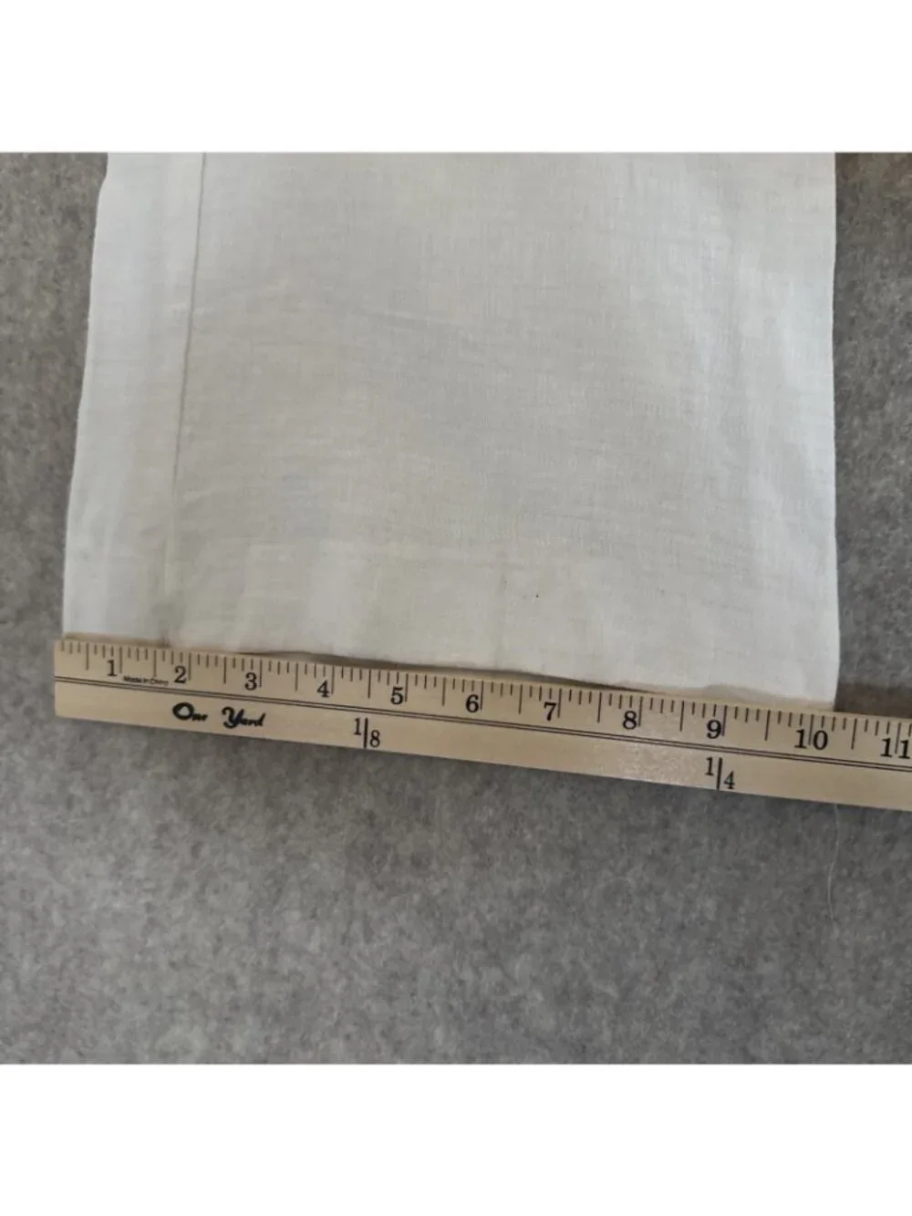Zara High Waist Linen Flare Pants Womens M White Coastal New